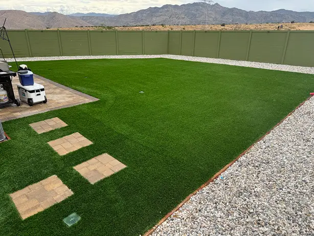 The same backyard after DooGoodScoopers cleaned it