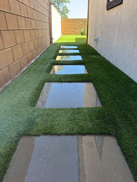 The same backyard after DooGoodScoopers cleaned it